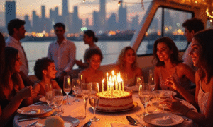 Guests enjoying a luxury yacht